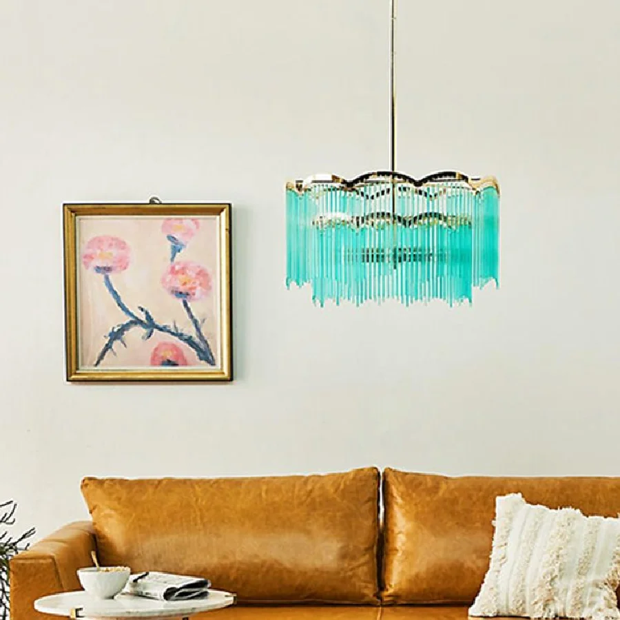 Постмодернистский свет роскошная люстра во французском стиле спальня столовая стеклянная лампа