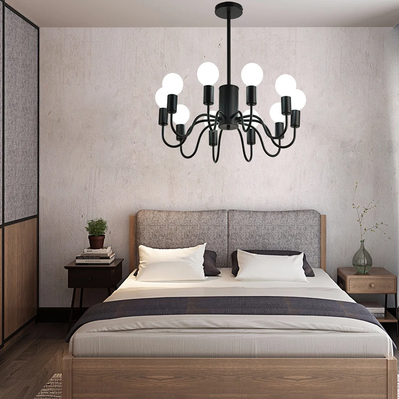 Потолочные люстры - это простое современное классическое освещение гостиной, спальни, столовой в скандинавском стиле