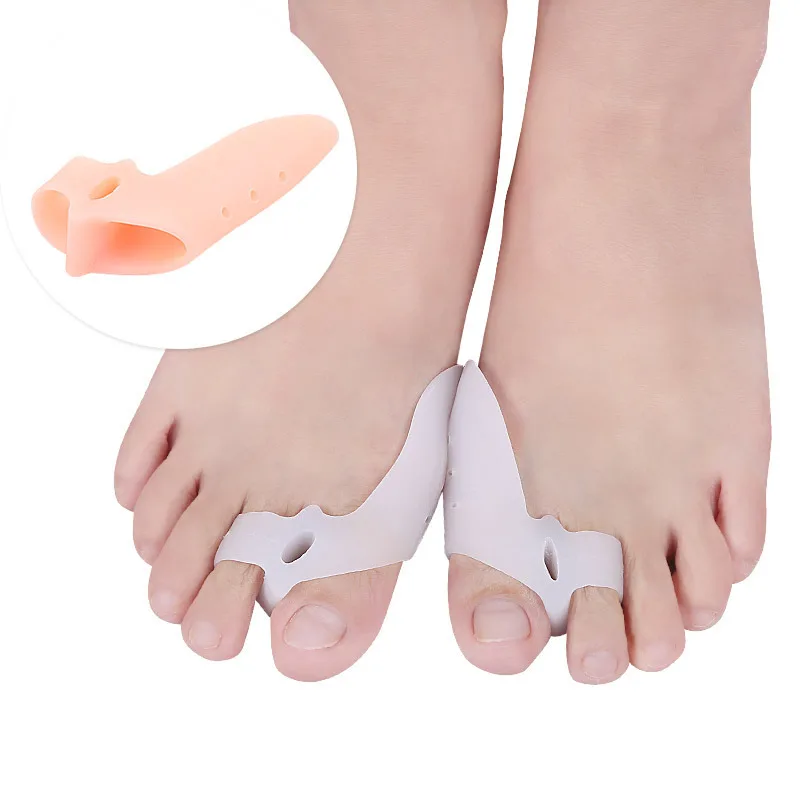 Разделитель Пальцев Ног Силиконовая Ткань Hallux Bent Foot Protector Правильные Обертывания для Скрюченных Пальцев Ног Кривые Пальцы Ног Молоткообразные Пальцы Ног Уход За Ногами