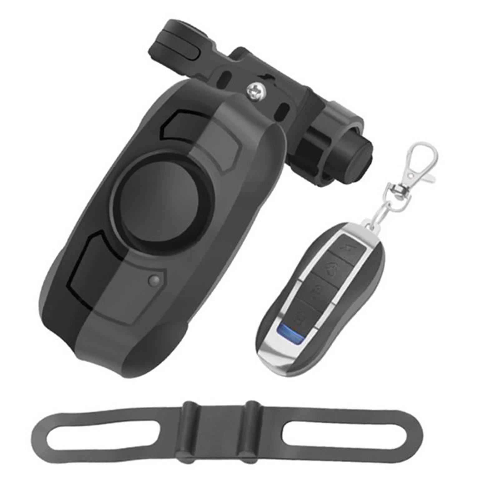 Регулируемая зарядка через USB Многофункциональный замок безопасности Основание крепления Велосипедная охранная сигнализация Велосипедный гудок Пульт дистанционного управления Беспроводной