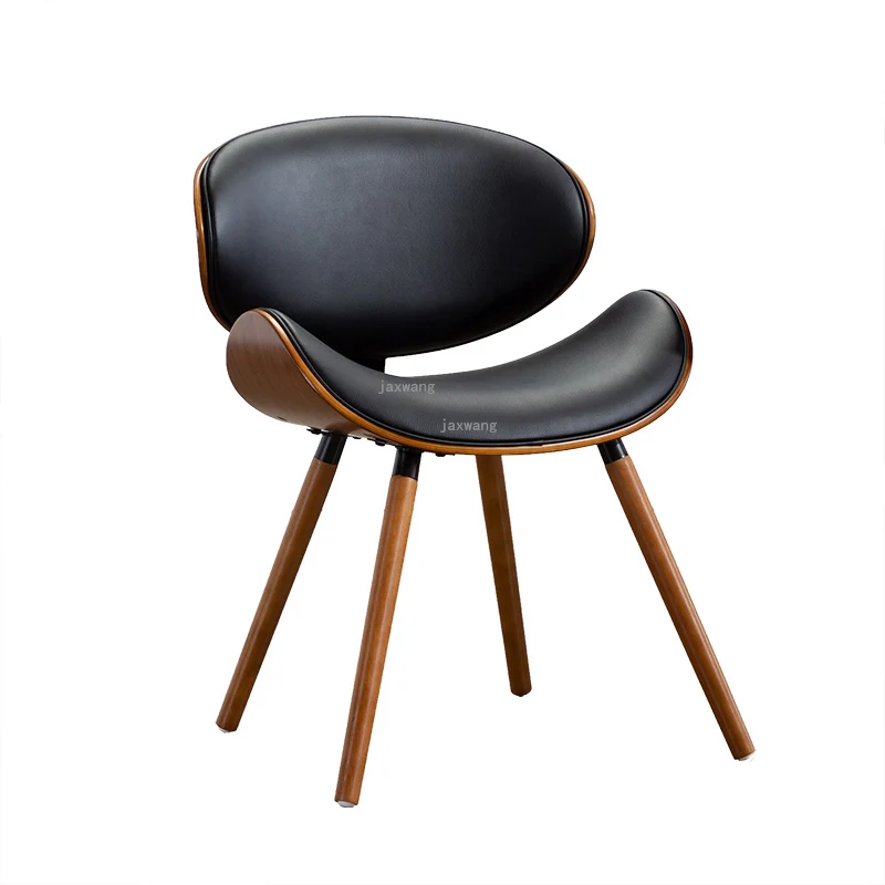 Роскошные обеденные стулья Scandinavia для кухни, бытовая мебель, стул для квартиры из массива дерева, современные минималистичные стулья