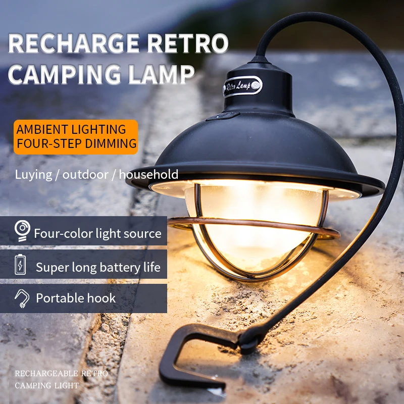 Светодиодный ночник для палатки, ручка для кемпинга, USB-аккумуляторная лампа, наружная портативная лампа, аварийный фонарь для кемпинга на открытом воздухе