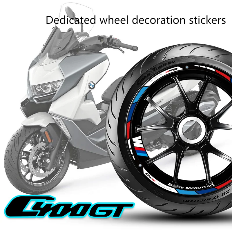 Светоотражающие наклейки на колеса мотоцикла, обод, шиномонтаж, модифицированный персонализированный для Bmw C400gt C400 GT