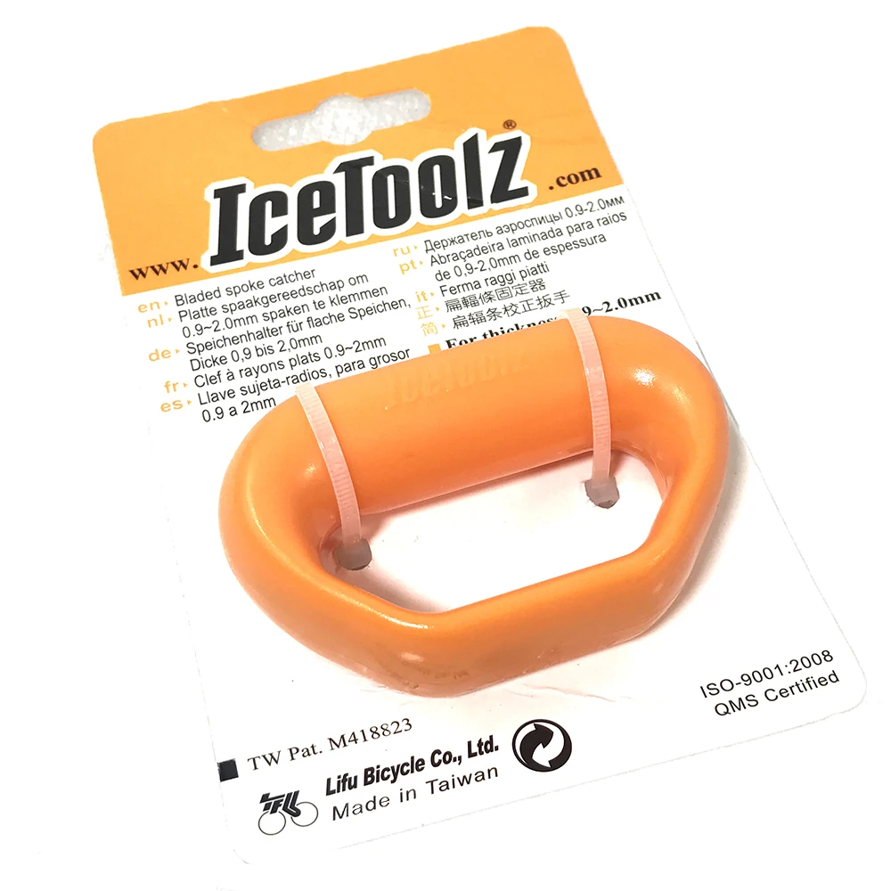 Сделано в Тайване, держатель для ловли плоских спиц Ice Toolz 12T4 с лопастями Aero толщиной 0,9 ~ 2,0 мм, инструменты для сборки колесных пар велосипедов