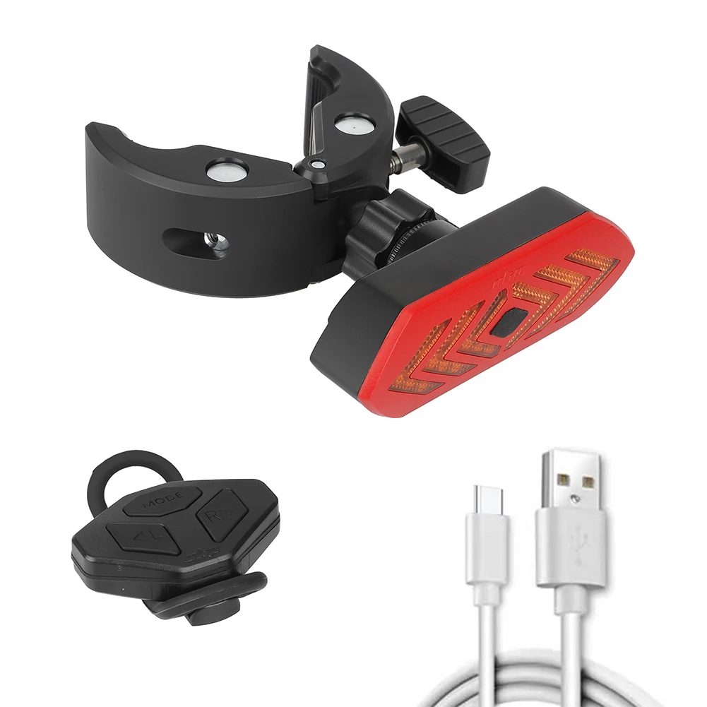 Сигнал поворота, стоп-сигнал Type-C, предупреждение о зарядке через USB, задний фонарь для электрического скутера M365 PRO 2, Аксессуары для ночного велоспорта