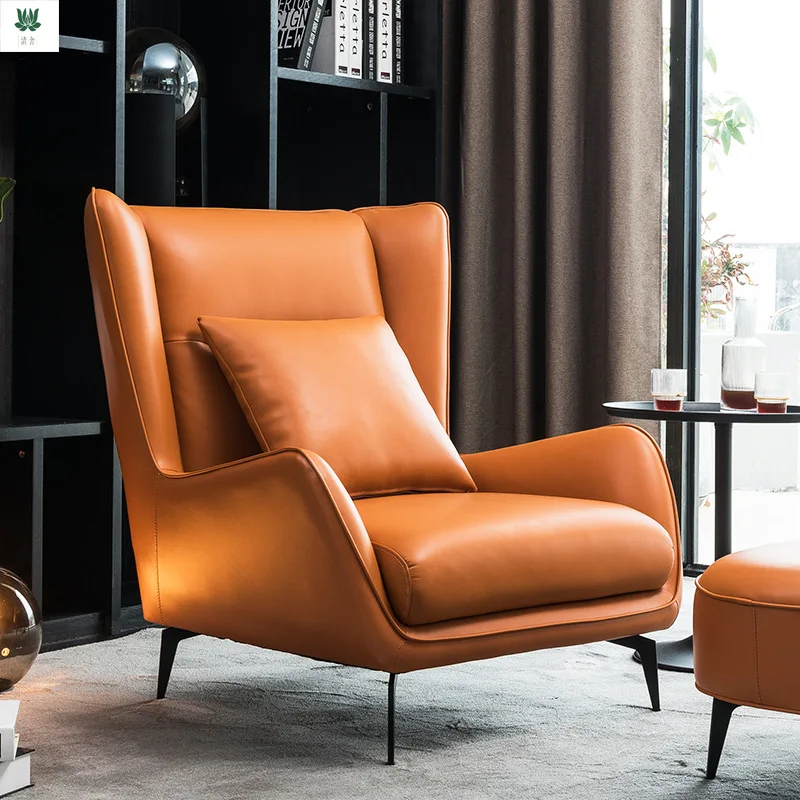 Скандинавский одноместный диван-кресло, современная легкая роскошь, минималистичное кресло для отдыха, тигровое кресло, маленькая гостиная, кресло для ленивого человека