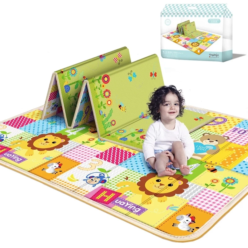 Складной детский коврик XPE, складной мультяшный детский игровой коврик, игрушки для детей, коврик-головоломка, ковры в детской, игровые коврики