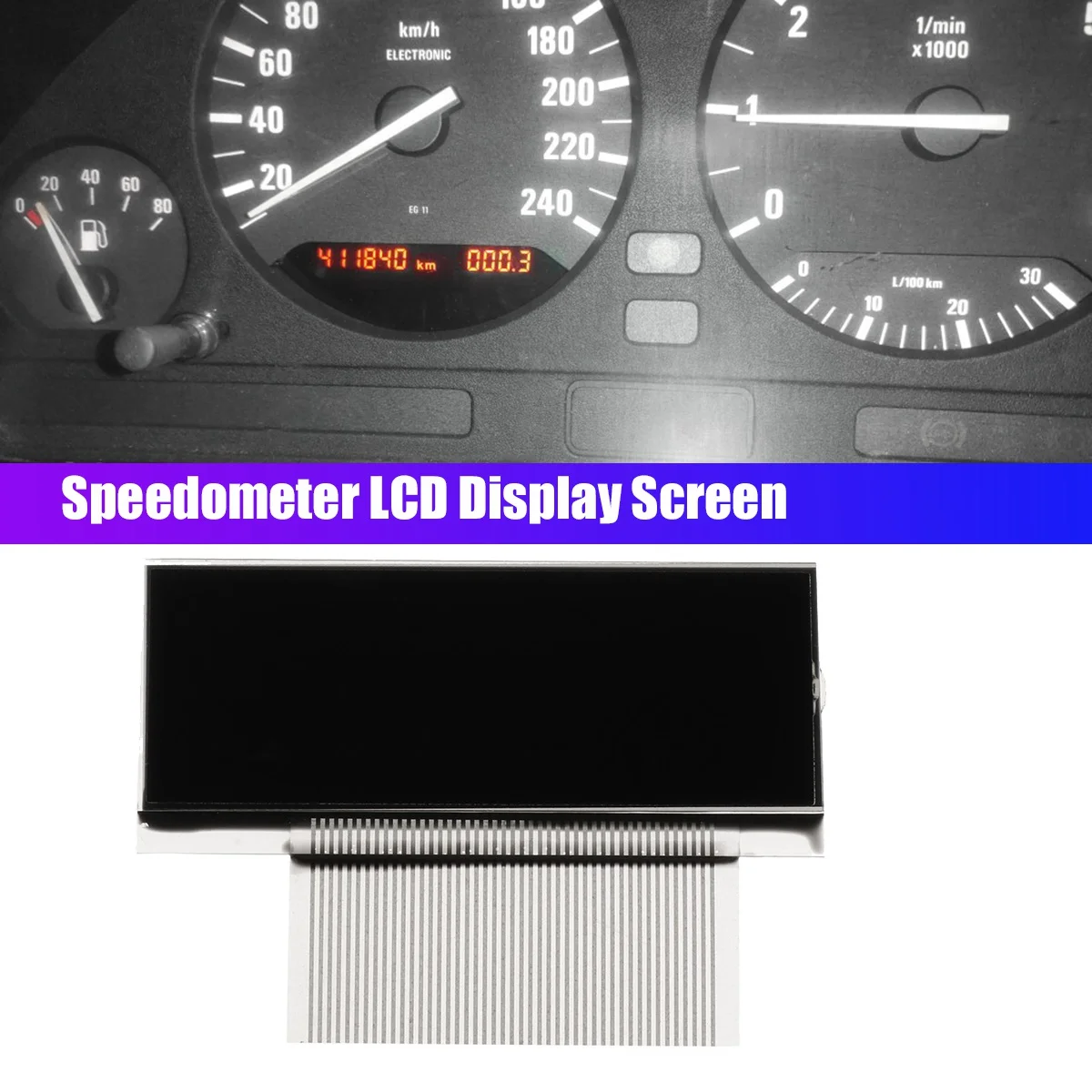 Сменный экран ЖК-дисплея спидометра для BMW E34 для комбинации приборов, аксессуары для интерьера