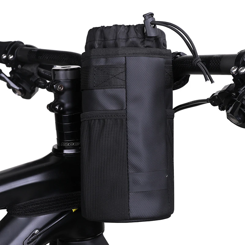 Сумка на руль велосипеда, бутылка для воды, Велосипедная сумка для хранения закусок, Велосипедный рюкзак для путешествий, изолированный чехол для чайника