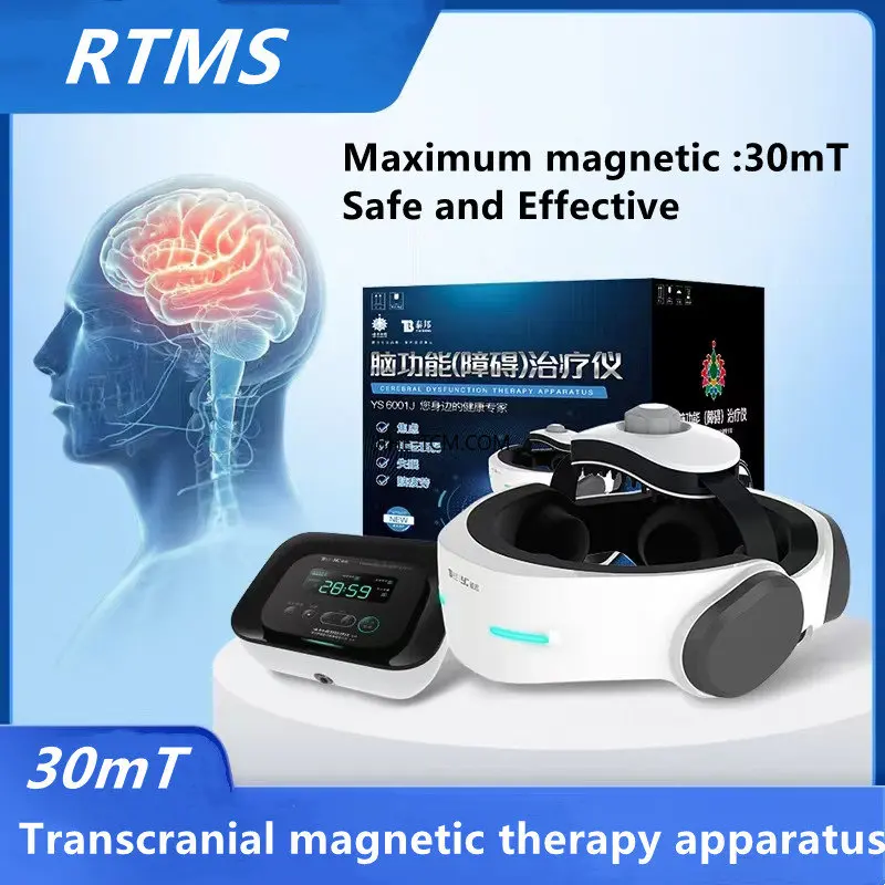 Транскраниальный Магнитный стимулятор RTMS для лечения болезни Паркинсона, Бессонницы, тревоги, депрессии, Инструмент для лечения Шизофрении 30mt