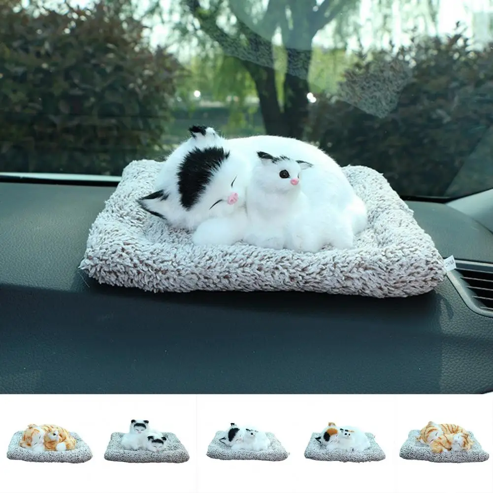 Форма для удаления запаха, форма животного, Дизайн спящего кота, форма для демонстрации бамбукового угля, украшение для мягкой куклы в автомобиле, Декор интерьера автомобиля