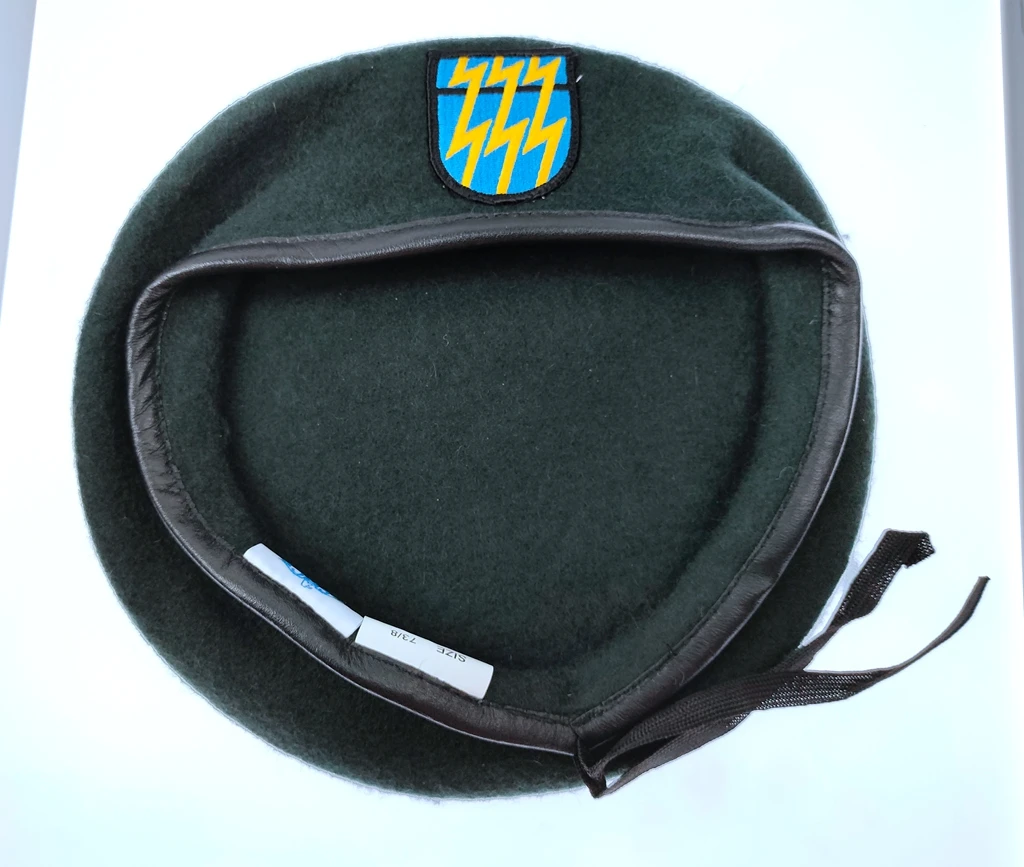 Шерстяной Черно-зеленый берет 12-й группы специального назначения армии США всех размеров, военная шляпа 1961 ~ 1994 гг.