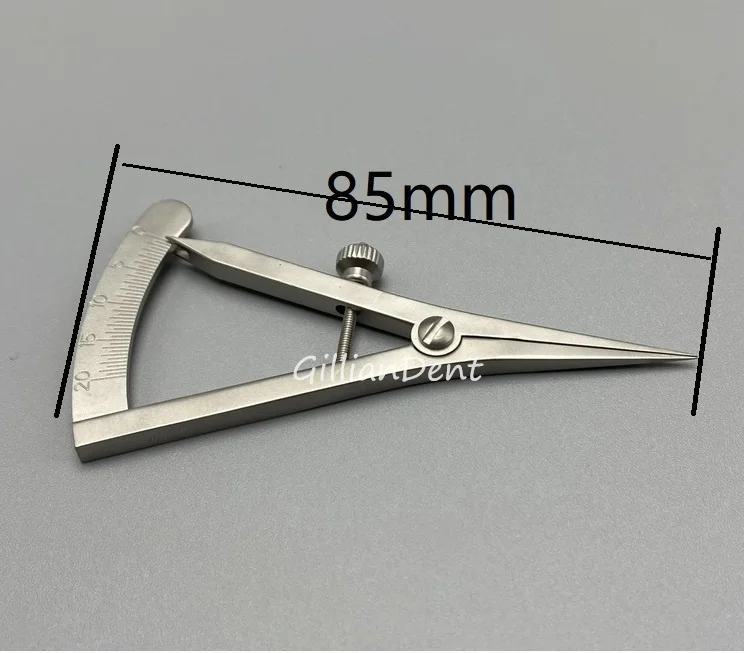 Штангенциркуль для имплантатов из нержавеющей стали, ортопедический измерительный прибор Прямой 8,5 см * 20 мм