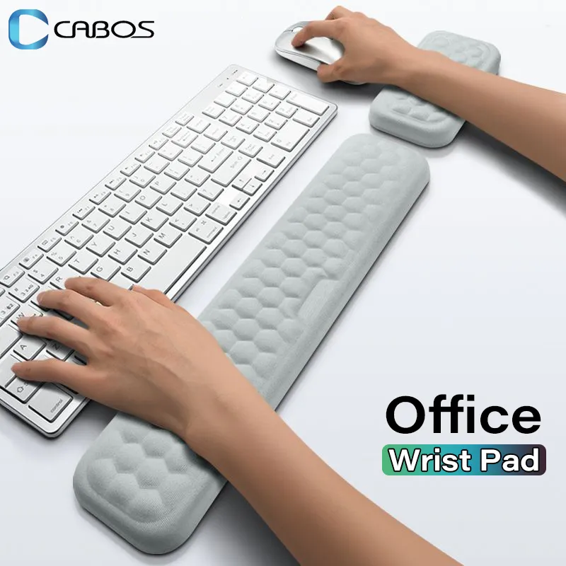 Эргономичная клавиатура, Подставка для запястий мыши, Защита от офисного набора текста, Расслабляющий Коврик для мыши с эффектом памяти на запястье, Компьютерный коврик для ноутбука