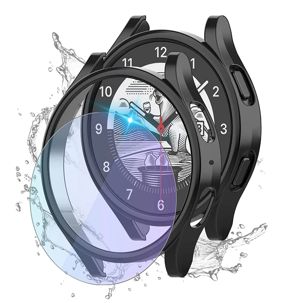 для Samsung Galaxy Watch 4 5 Защитный чехол для экрана 40 мм 44 мм galaxy watch 5 pro 45 мм 4 classic 46 мм 42 мм Пленка из закаленного стекла
