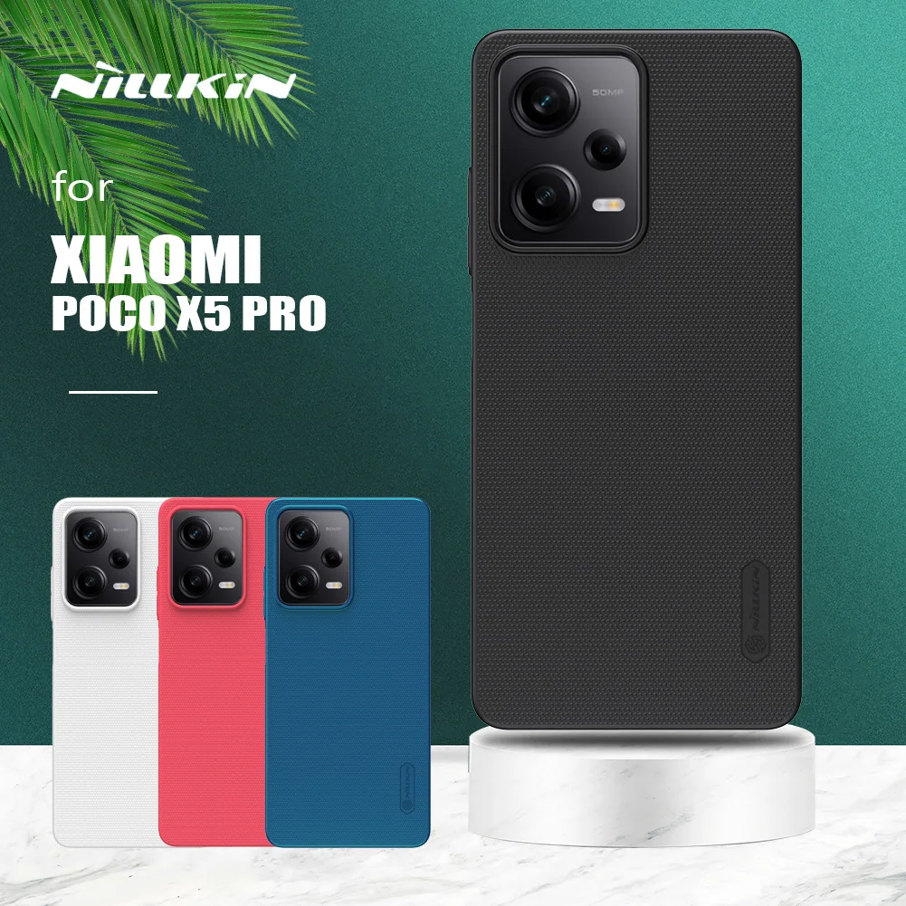 для Xiaomi Poco X5 Pro 5G Case Nillkin Super Frosted Shield Ультратонкая Защита Жесткого ПК Задняя Крышка для Poco X5 5G Матовый Чехол