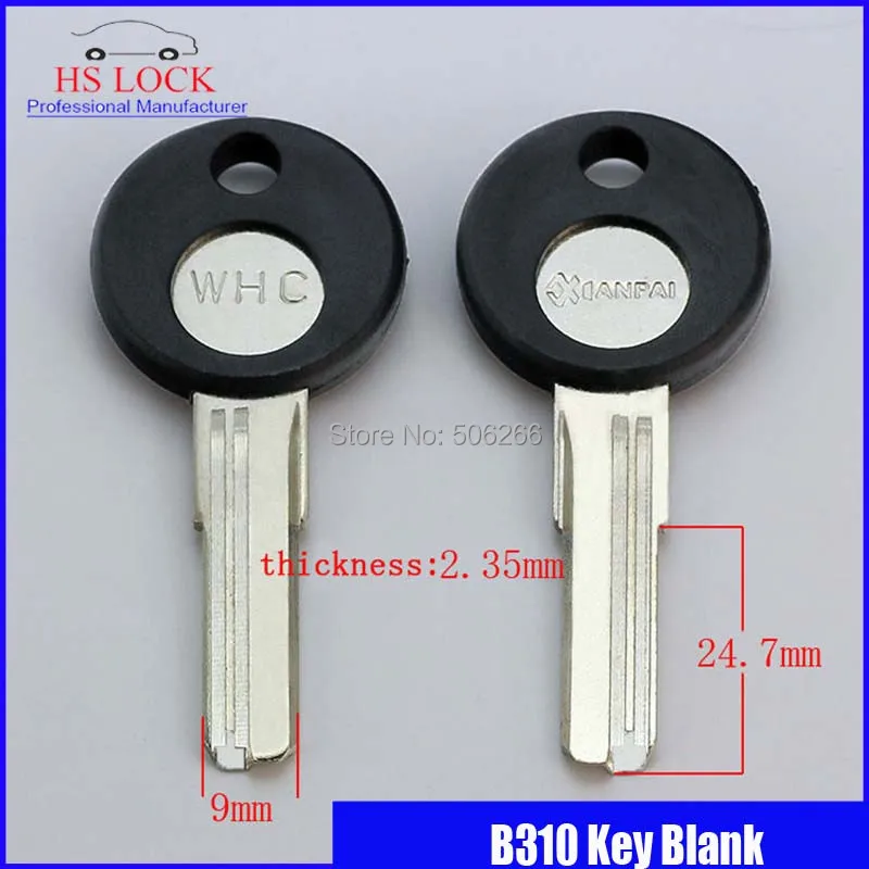 ключ эмбриона оптом WHC заготовка для левого ключа от двери ванной Гражданская заготовка для ключа подходит для вертикального станка для резки ключей B310
