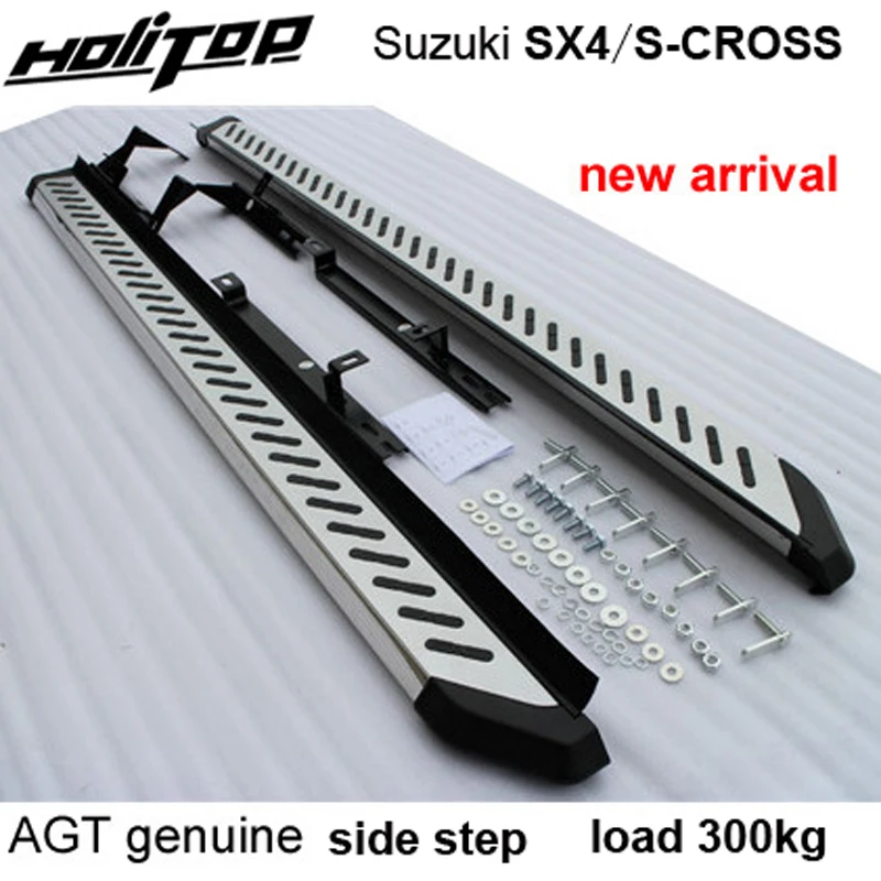 роскошная боковая подножка side bar для Suzuki SX4 (S-CROSS) 2014-2021, бренд ATM, надежное качество, яркая кромка высотой 8K