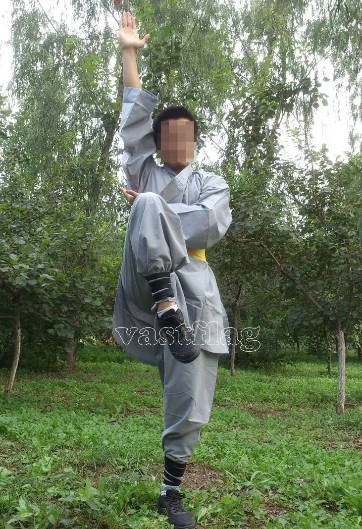 унисекс для взрослых и детей, хлопковая одежда шаолиньских монахов, костюмы для боевых искусств кунг-фу, униформа Вин чун ушу серого цвета высокого качества