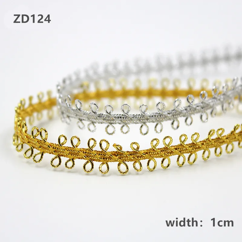 ширина 1 см золотая и серебряная восьмерка кружевное свадебное платье модные аксессуары ZD124